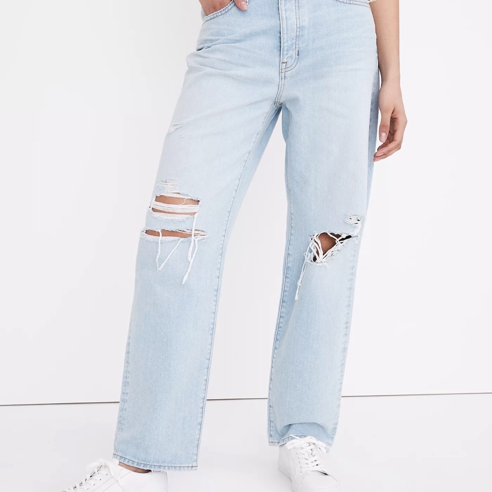 Madewell The Dadjean in Greenvale Wash: Ripped Edition size 26